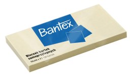 Bantex Notes samoprzylepny Bantex żółty 100k [mm:] 50x40 (400086386)