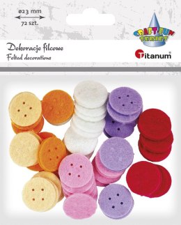 Titanum Ozdoba filcowa Titanum Craft-Fun Series guziki 23mm (MT)