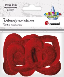 Titanum Ozdoba materiałowa Titanum Craft-Fun Series serce (BY163)