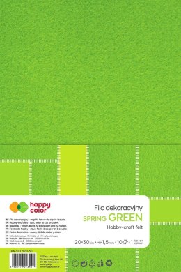 Happy Color Filc Happy Color kolor: zielony jasny 10 ark. [mm:] 200x300 (HA 7150 2030-50)