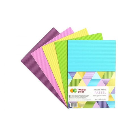 Happy Color Karton falisty mix Happy Color (HA 7720 2030-PASTEL)