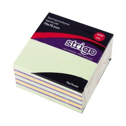 Strigo Notes samoprzylepny Strigo karteczki pastelowe mix 400k [mm:] 75x75 (SSN002)