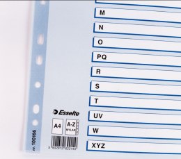 Esselte Przekładka alfabetyczna Esselte Mylar kartonowe A4 mix kolorów 160g 20k A-Z (100166)