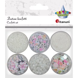 Titanum Zestaw dekoracyjny Titanum Craft-Fun Series konfetti, cekiny, koraliki (339367)
