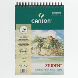 Canson Blok rysunkowy Canson Student A4 biały 160g 50k (400121824)