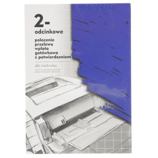 Michalczyk i Prokop Druk offsetowy Michalczyk i Prokop Polecenie przelewu/wpłata gotówkowa z potw., 2-odc A4 100k. (F-111-2)