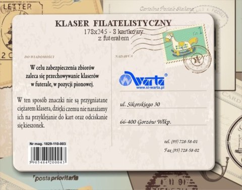 Warta Klaser filatelistyczny Warta [mm:] 178x245 (1829-110-003)