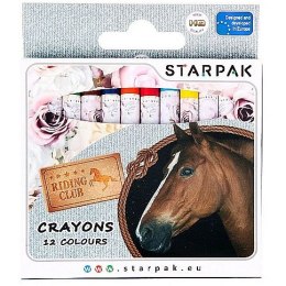 Starpak Kredki świecowe Starpak Sweet Horses 12 kol. (274630)