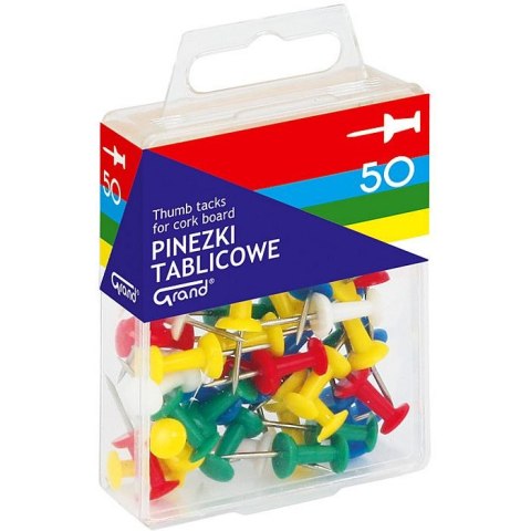Grand Pinezki Grand tablicowe kolor: mix 30 szt (110-1419) Grand Pinezki Grand tablicowe kolor: mix 30 szt (110-1419)