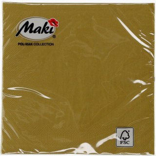 Pol-mak Serwetki Pol-mak złoty papier [mm:] 330x330 (000500)