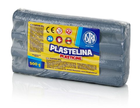 Astra Plastelina Astra 1 kol. srebrna 500g Astra Plastelina Astra 1 kol. srebrna 500g