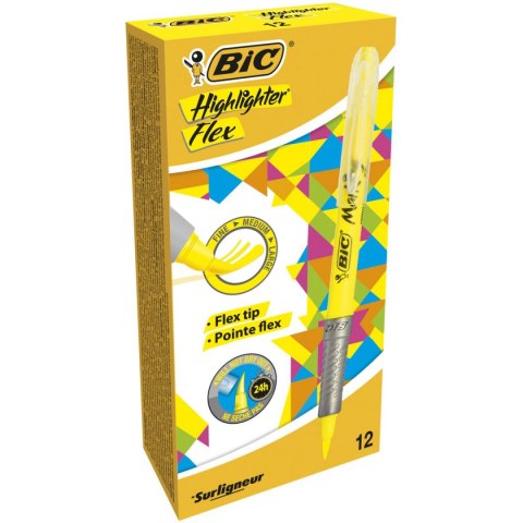 Bic Zakreślacz Bic zakreślacz 942040, żółty 4,0mm