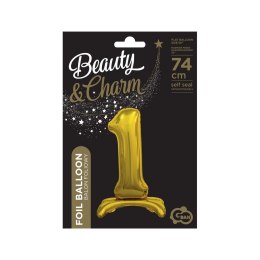 Godan Balon gumowy Godan Beauty&Charm cyfra stojąca złota złota (BC-ASZ1)
