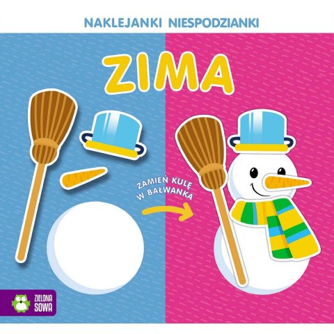 Zielona Sowa Książeczka edukacyjna Zielona Sowa Naklejanki niespodzianki. Zima Zielona Sowa Książeczka edukacyjna Zielona Sowa Naklejanki niespodzianki. Zima