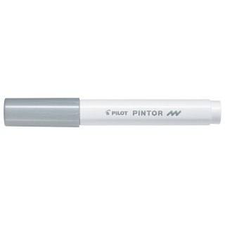 Pilot Marker specjalistyczny Pilot PINTOR srebrny Fmm okrągła końcówka (PISW-PT-F-S)