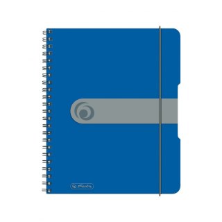 Herlitz Brulion na spirali PP Herlitz EasyOrga A5 krata 80 80g niebieski (11293750)