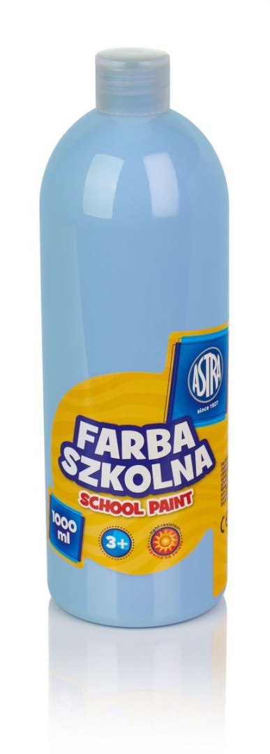 Astra Farby plakatowe Astra szkolne kolor: błękitny 1000ml 1 kolor.