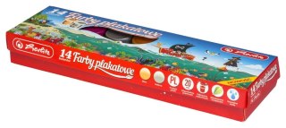 Herlitz Farby plakatowe Herlitz 9567207 kolor: różne 20ml 14 kolor. (300022621)