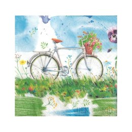 Paw Serwetki Lunch Watercolour Bicycle mix nadruk bibuła [mm:] 330x330 Paw (SDL134700)