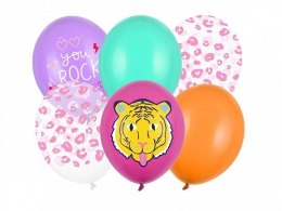 Partydeco Balon gumowy Partydeco You Rock, mix 6szt. mix 300mm (SB14P-314-000-6)