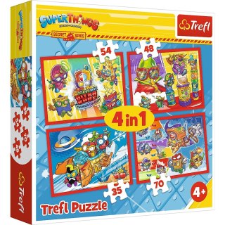 Trefl Puzzle Trefl Tajni Szpiedzy 4w1 el. (34376)