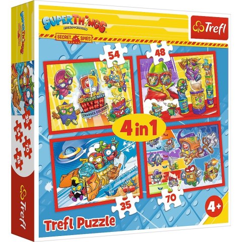 Trefl Puzzle Trefl Tajni Szpiedzy 4w1 el. (34376)