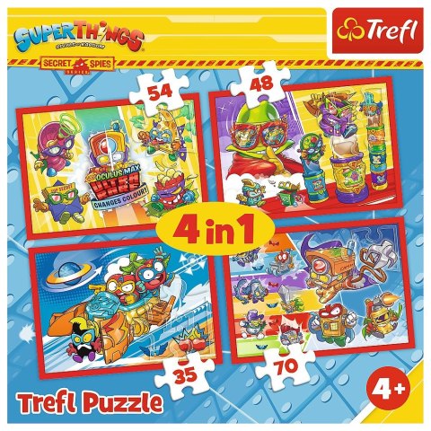 Trefl Puzzle Trefl Tajni Szpiedzy 4w1 el. (34376)