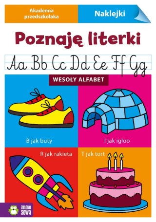 Zielona Sowa Książeczka edukacyjna Zielona Sowa Akademia przedszkolaka. Poznaję literki. Wesoły alfabet