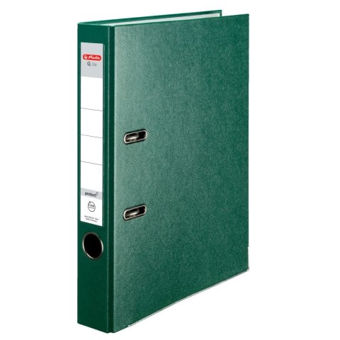 Herlitz Segregator dźwigniowy Herlitz Q. file Standard A4 50mm zielony (0011167509)