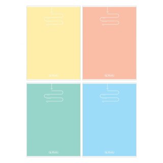 Herlitz Zeszyt Herlitz Pastel Color Blocking A4 80k. 70g KRATKA (9583303)