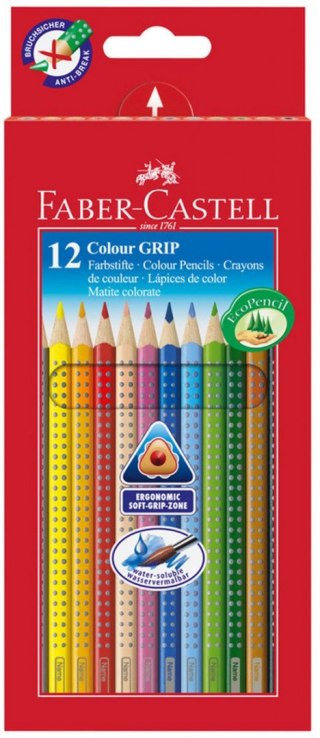 Faber Castell Kredki ołówkowe Faber Castell Grip 12 kol. (112412)