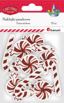 Titanum Naklejka (nalepka) Craft-Fun Series piankowe Xmass laski cukrowe, cukierki Titanum (4805)
