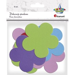 Titanum Ozdoba piankowa Craft-Fun Series kwiaty 8szt. Titanum (AD098)
