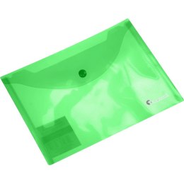 Titanum Teczka kopertowa PP Titanum A5 zielona transparentna prążki (TK5TGR)