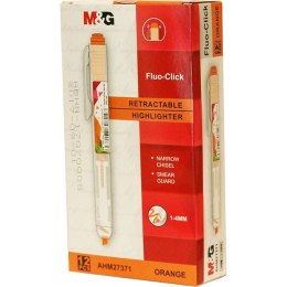 M&G Zakreślacz M&G Fluo-Click automatyczny, pomarańczowy 1,0-4,0mm (AHM27371)