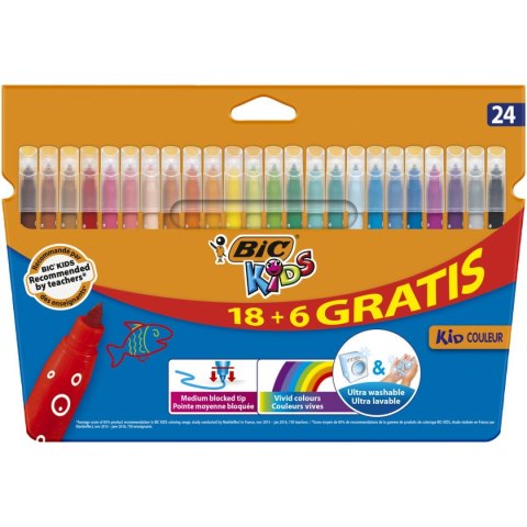 Bic Kids Flamaster Bic Kids Kid Couleu r24 kol 24 kol. (8418005)