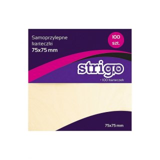 Strigo Notes samoprzylepny Strigo karteczki pastelowe mix 150k [mm:] 75x75 (SSN003)