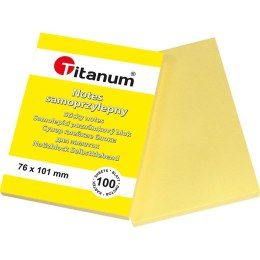 Titanum Notes samoprzylepny Titanum żółty 100k [mm:] 76x101 (S-2002)