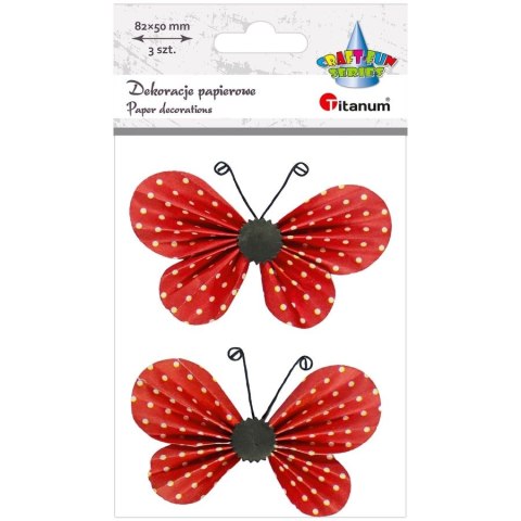 Titanum Ozdoba papierowa Titanum Craft-Fun Series motyle 3D (22YX0825-5A)