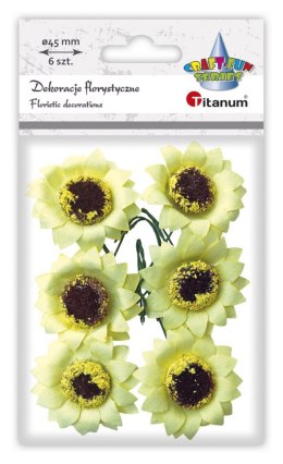 Titanum Ozdoba papierowa Titanum Craft-Fun Series słoneczniki na druciku