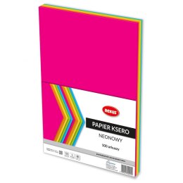 Rexus Papier kolorowy neonowy A4 mix 80g [mm:] 210x298 Rexus (609092)
