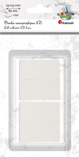 Titanum Plaster samoprzylepny Titanum Craft-Fun Series pianka 3D [mm:] 25x25 (S006)