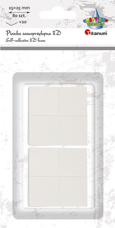 Titanum Plaster samoprzylepny Craft-Fun Series pianka 3D [mm:] 25x25 Titanum (S006)