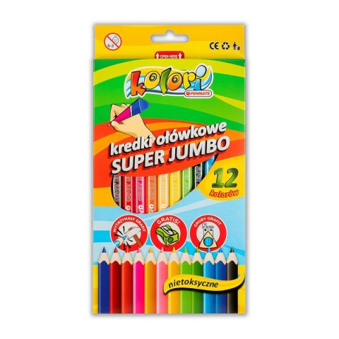 Penmate Kolori Kredki ołówkowe Penmate Kolori Jumbo 12 kolorów (TT7228)