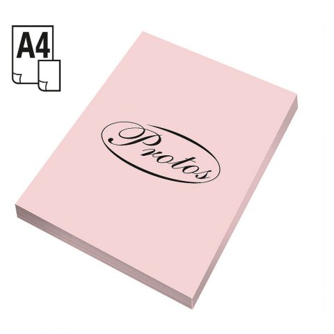 Protos Papier kolorowy A4 różowy jasny 160g Protos