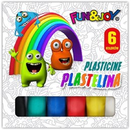 Fun&Joy Plastelina Fun&Joy 6 kolorów