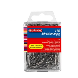 Herlitz Spinacz okrągły Herlitz 8760803 26mm 175 szt (300010456)