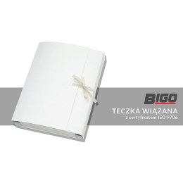 Bigo Teczka kartonowa wiązana biały 300g [mm:] 320x250 Bigo (0146)