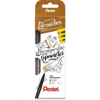 Pentel Flamaster Pentel 3 kol. (SESP15-ST3ANSPPL)