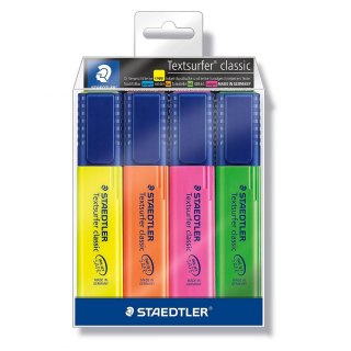 Staedtler Zakreślacz Staedtler 4 kolory, mix 1,0-5,0mm (364WP4h)